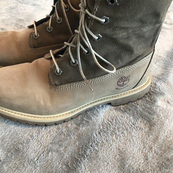 Timberland waterproof boots women's size 8 sherpa lined suede outdoors corpcore - Picture 7 of 11